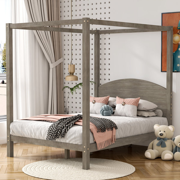 Hokku Designs Asna Full/Double Canopy Bed | Wayfair